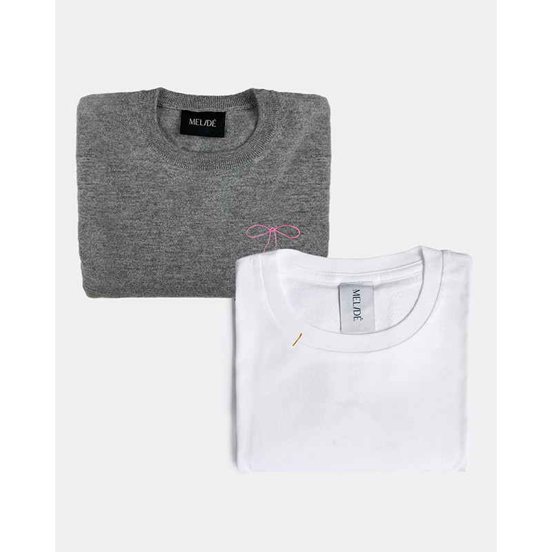 Maglione grigio Fiocco +...