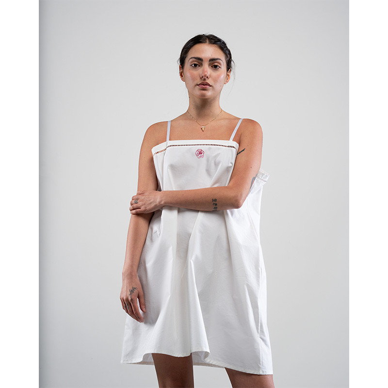 Vestito Prendisole con rosa...