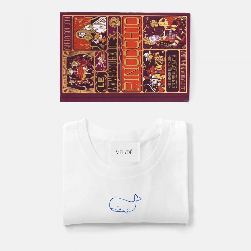 T-shirt Balena + libro...