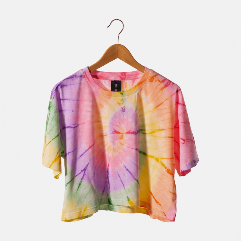 The Tie dye crop multicolor
