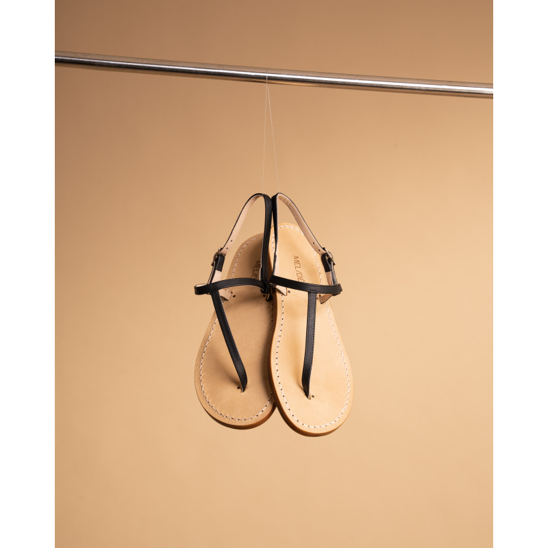 Sandali artigianali nero