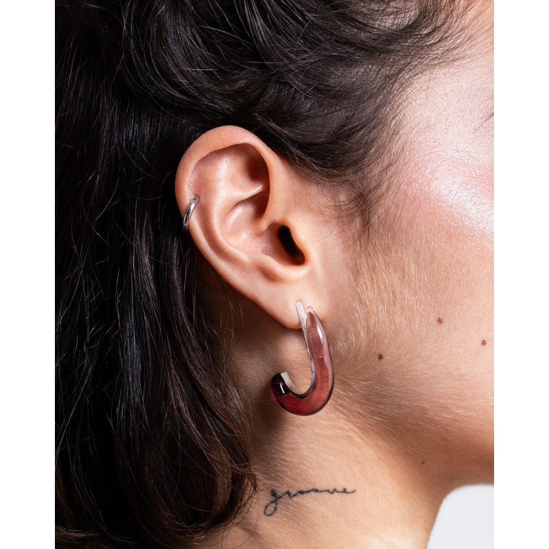 Orecchino Cassandra malva