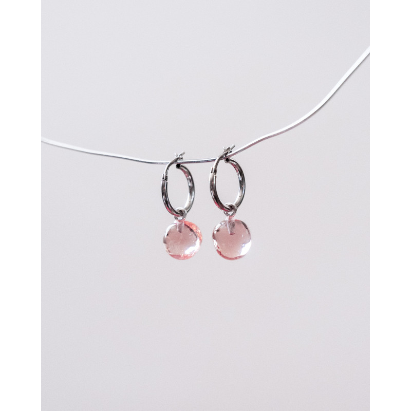 Orecchino Vittoria rosa